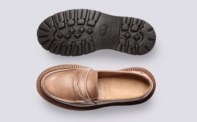 Grenson Epsom | Womens Loafers In Pink With Triple Welt