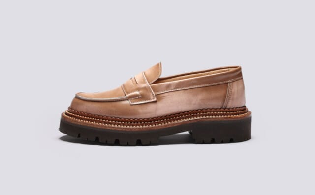Grenson Epsom | Womens Loafers In Pink With Triple Welt