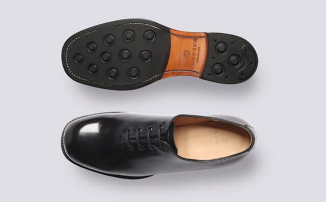 Grenson Fairfax | Mens Wholecut Oxford Shoes In Black Leather