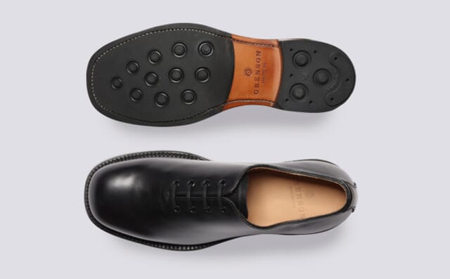 Grenson Fairfax | Mens Wholecut Shoes In Black Leather
