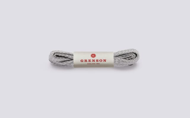 grenson Flat Boot Laces | Grey Unisex Boot Laces 110cm