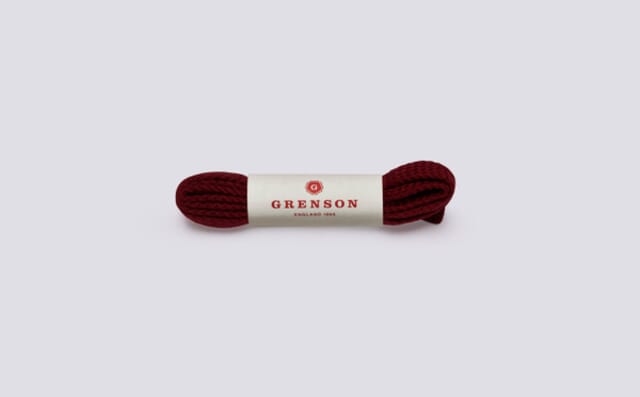 grenson Flat Shoe Laces | Red Unisex Shoe Laces 100cm