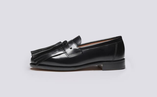 Grenson Grenda | Emilia Wickstead Collaboration Loafers In Black Leather