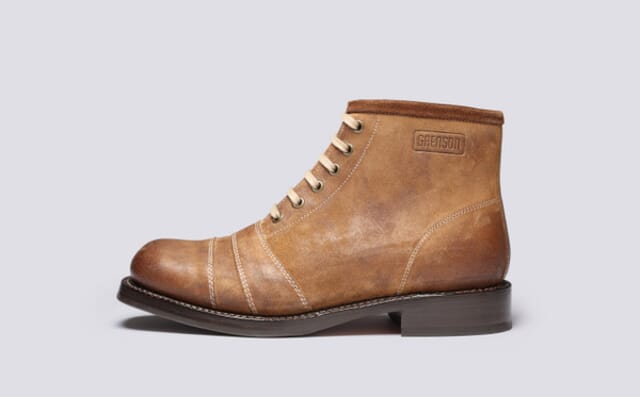 Grenson Aldo | Mens Boots In Nutmeg Burnished Suede