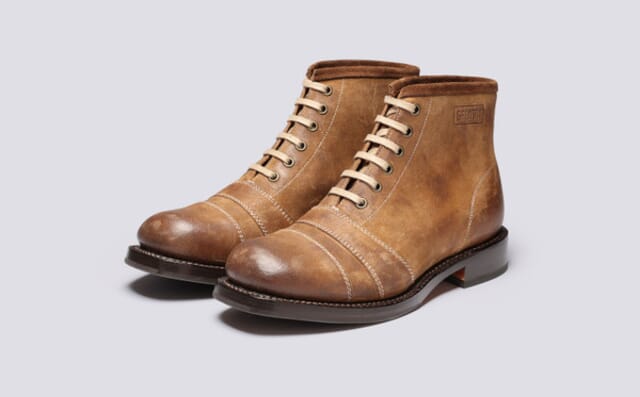 grenson Aldo | Mens Boots in Nutmeg Burnished Suede