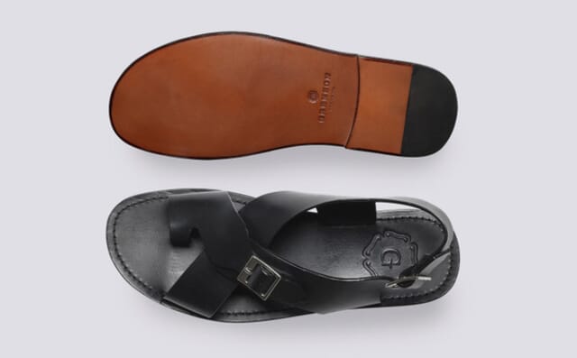 Grenson Ambrose | Mens Sandals In Black Leather