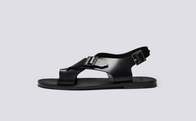 Grenson Ambrose | Mens Sandals In Black Leather