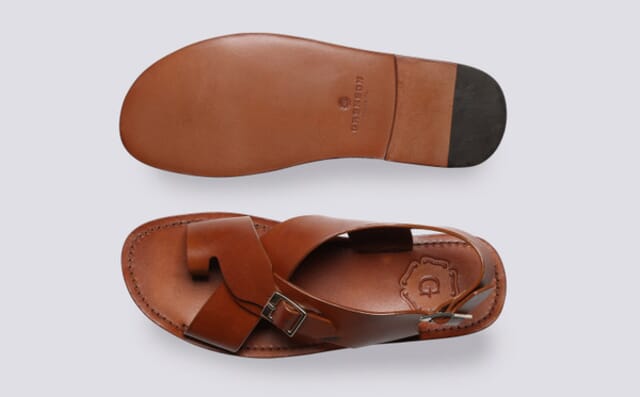 Grenson Ambrose | Mens Sandals In Tan Leather