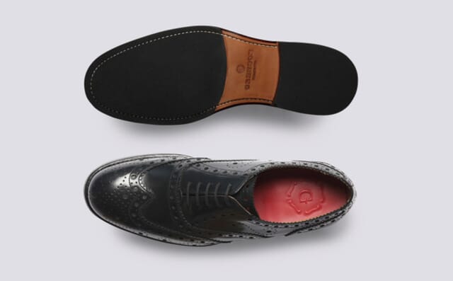 Grenson Anderson | Mens Brogues In Black Leather