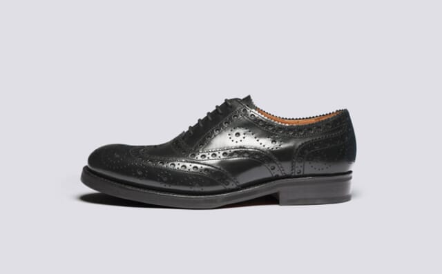 Grenson Anderson | Mens Brogues In Black Leather