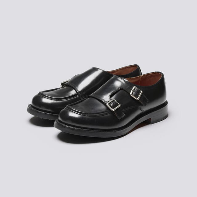 Grenson Andrea | Womens Monk Shoes In Black Leather