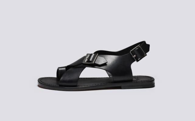 Grenson April | Womens Sandals In Black Leather