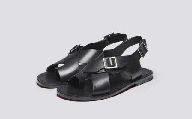 grenson April | Womens Sandals in Black Leather
