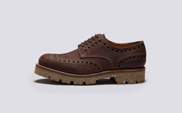 Grenson Archie | Mens Brogues In Brown Natural Grain