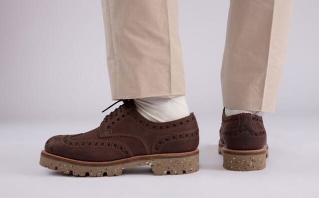 Grenson Archie | Mens Brogues In Brown Natural Grain