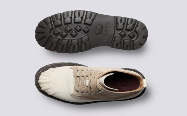 Grenson Arwen | Womens Duck Boots In Off White