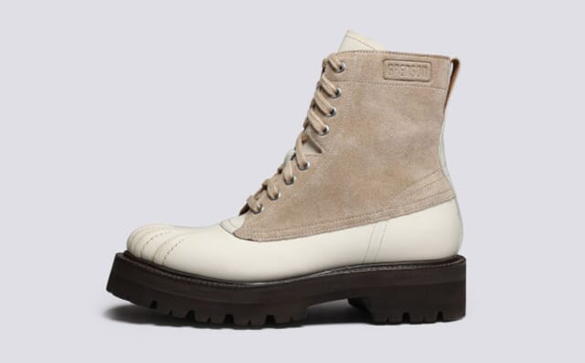 Grenson Arwen | Womens Duck Boots In Off White