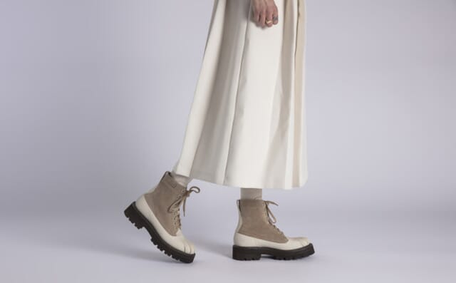Grenson Arwen | Womens Duck Boots In Off White