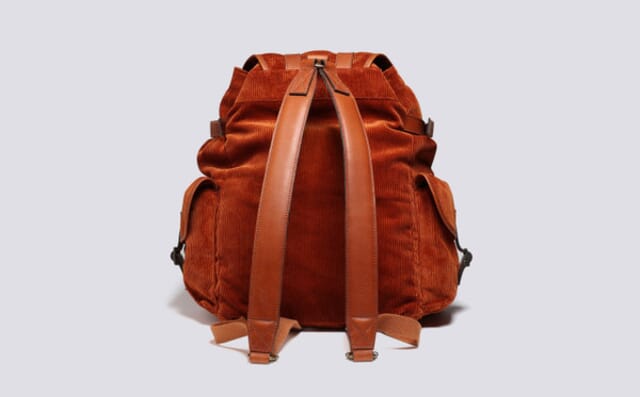 Grenson Backpack In Brown Corduroy