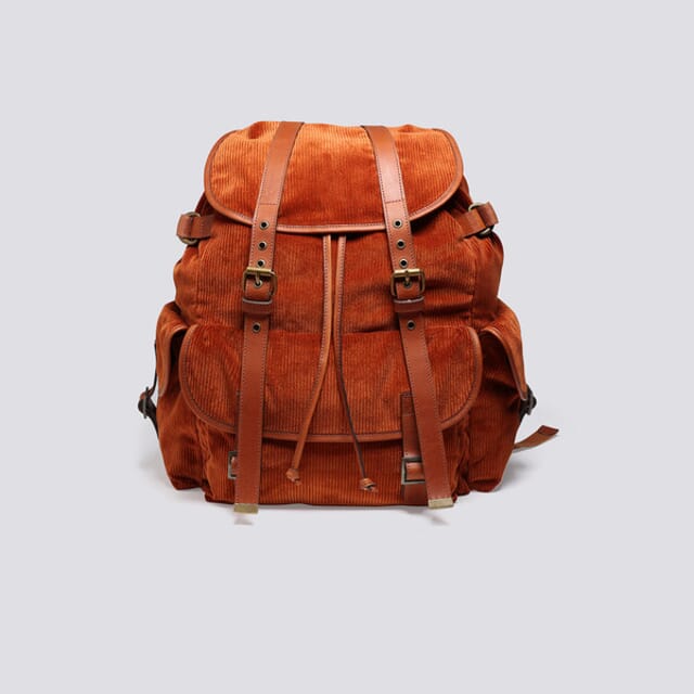 Grenson Backpack In Brown Corduroy