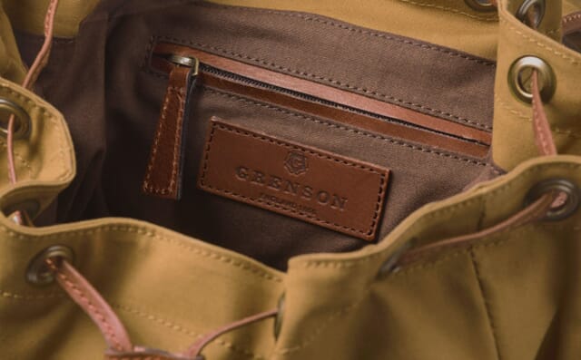 Grenson Backpack In Khaki Canvas