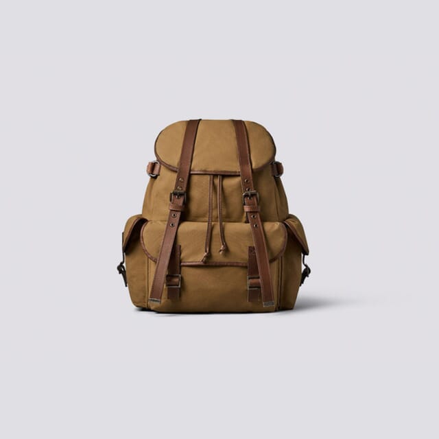 Grenson Backpack In Khaki Canvas
