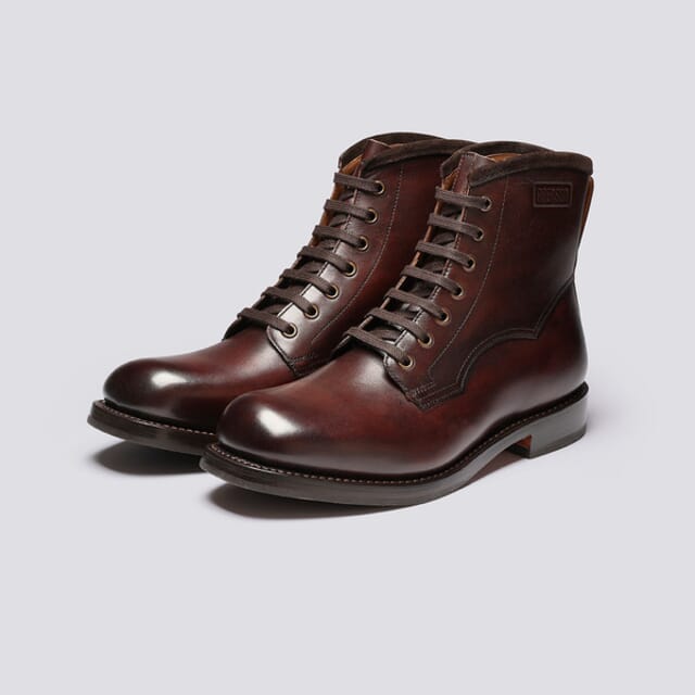 Grenson Barlow | Mens Boots In Dark Brown Leather