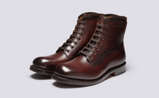 grenson Barlow | Mens Boots in Dark Brown Leather