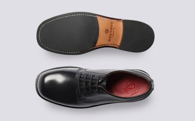 Grenson Becca | Womens Derby Shoes In Black Leather