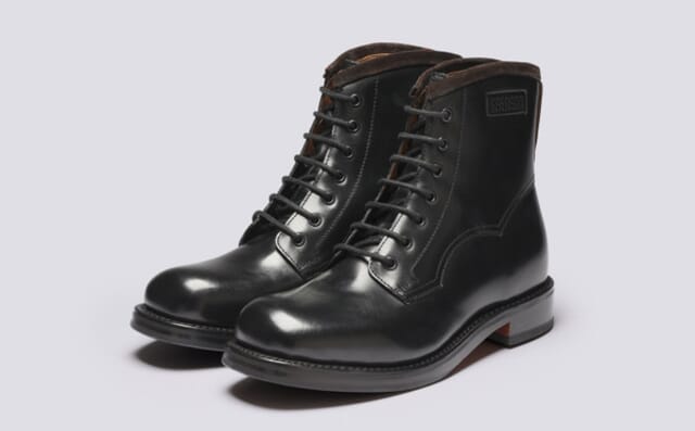 grenson Bess | Womens Boots in Black Leather