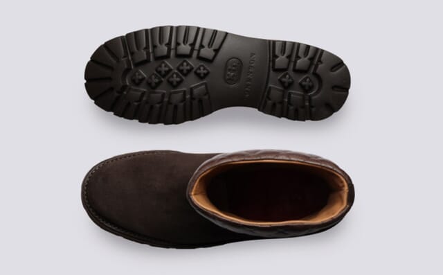 Grenson Buffy | Womens Pull On Boot In Dark Brown