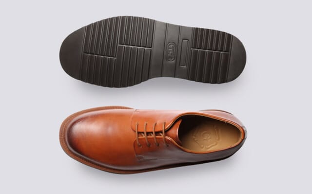 Grenson Byron | Mens Derby Shoes In Tan Leather
