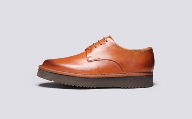 Grenson Byron | Mens Derby Shoes In Tan Leather