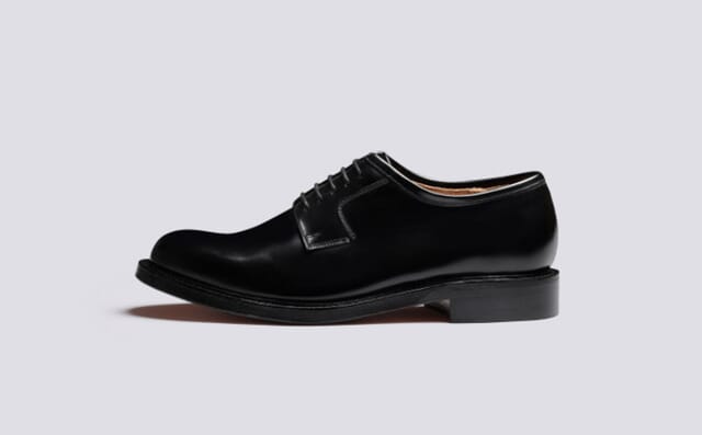 Grenson Camden | Mens Derby Shoes In Black Leather
