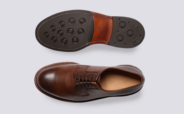 Grenson Camden | Mens Wholecut Derby In Dark Brown