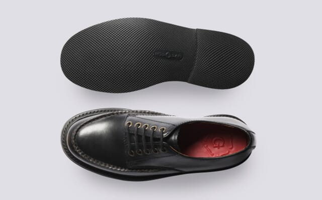 Grenson Carla | Womens Derby Shoes In Black Leather