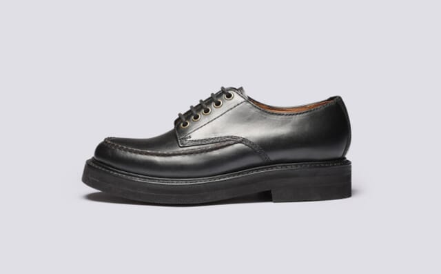 Grenson Carla | Womens Derby Shoes In Black Leather