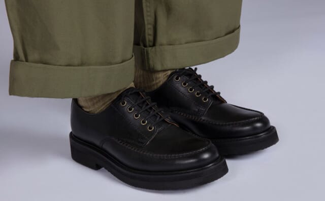 Grenson Carlo | Mens Derby Shoes In Black Leather
