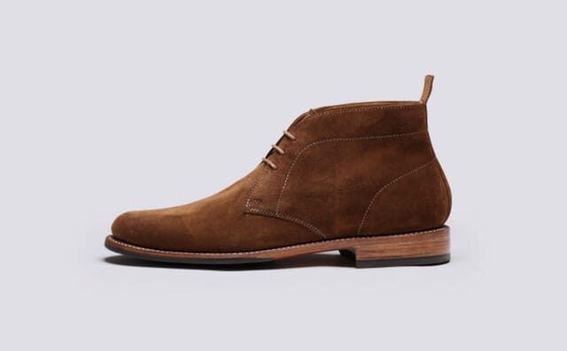 Grenson Chester | Mens Chukka Boots In Brown Suede