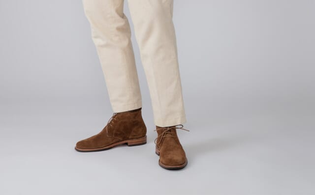 Grenson Chester | Mens Chukka Boots In Brown Suede