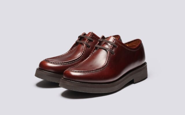 grenson Clarkson | Mens Derby Shoes in Brown Leather