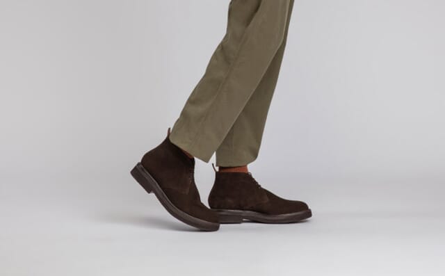 Grenson Clement | Mens Chukka Boots In Peat Suede