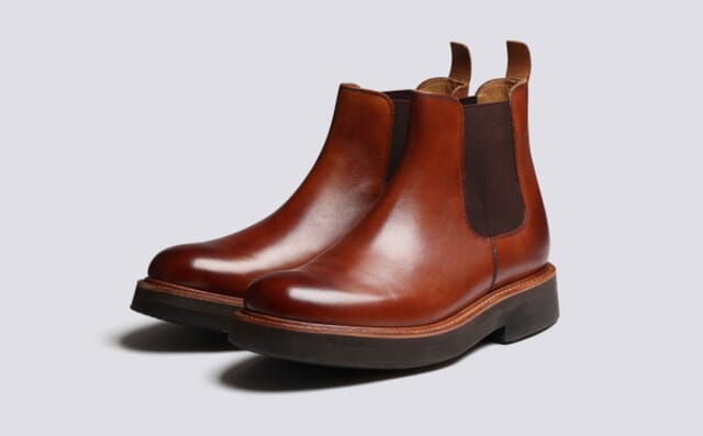 grenson Colin | Chelsea Boots for Men in Tan Leather
