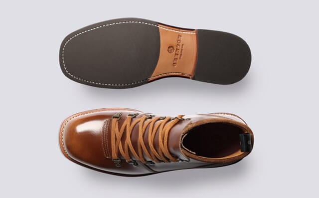 Grenson Cornelius | Mens Boots In Tan Grain Leather