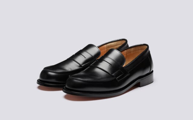 grenson Epsom | Mens Loafers in Black Leather