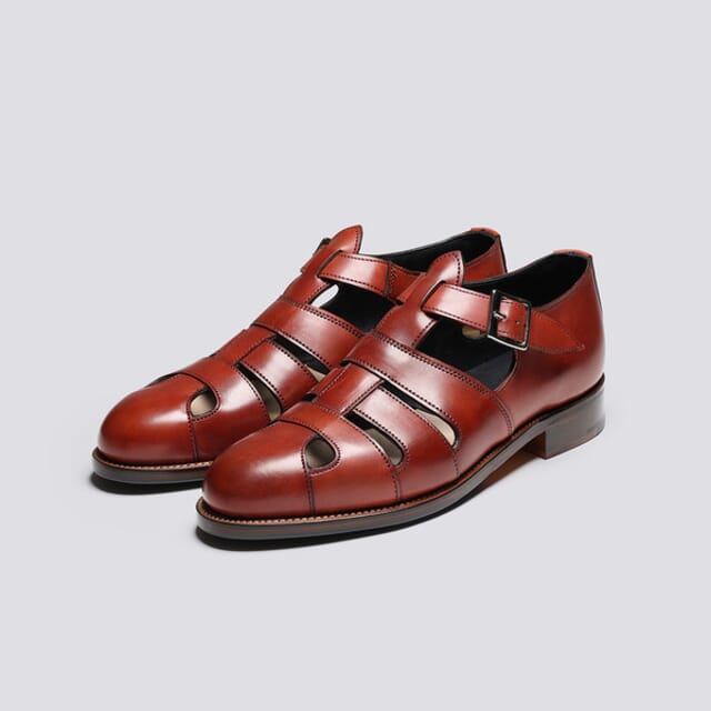 Grenson Fisher | Mens Sandals In Brown Leather