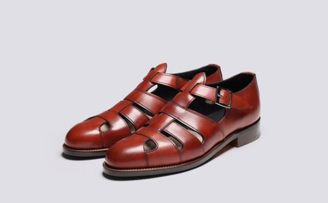 grenson Fisher | Mens Sandals in Brown Leather