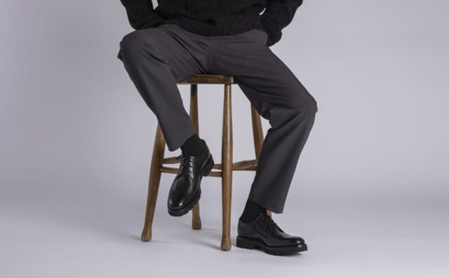 Grenson Gardner | Mens Derby Shoes In Black Leather
