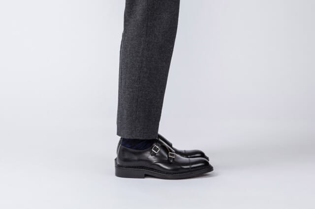 Grenson Hanbury | Mens Monk Shoes In Black Leather