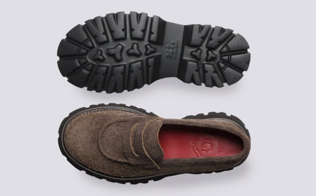 Grenson Hattie | Womens Loafers In Brown Suede